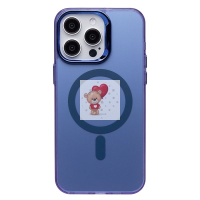 Чехол-накладка для Apple iPhone 15 Pro Max (синий) - SM025 SafeMag