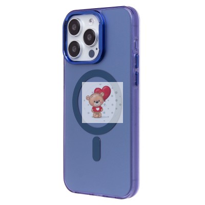 Чехол-накладка для Apple iPhone 15 Pro Max (синий) - SM025 SafeMag Чехол-накладка для Apple iPhone 15 Pro Max (синий) - SM025 SafeMag