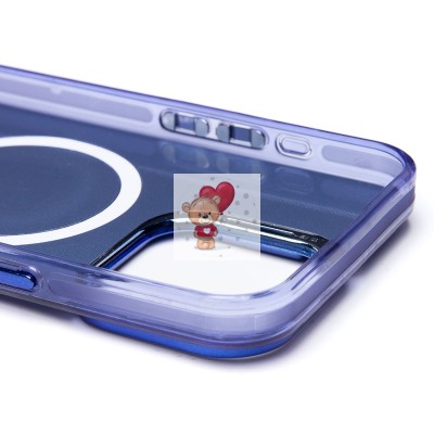 Чехол-накладка для Apple iPhone 15 Pro Max (синий) - SM025 SafeMag Чехол-накладка для Apple iPhone 15 Pro Max (синий) - SM025 SafeMag