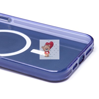 Чехол-накладка для Apple iPhone 15 Pro Max (синий) - SM025 SafeMag Чехол-накладка для Apple iPhone 15 Pro Max (синий) - SM025 SafeMag