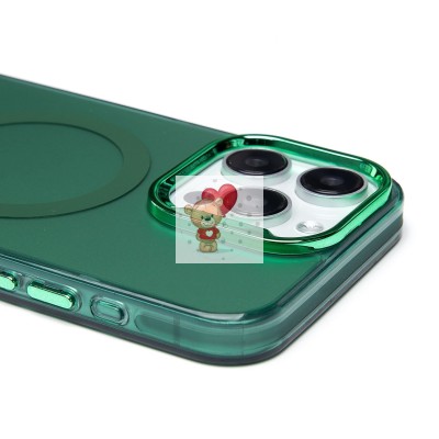 Чехол-накладка для Apple iPhone 15 Pro Max (зеленый) - SM025 SafeMag