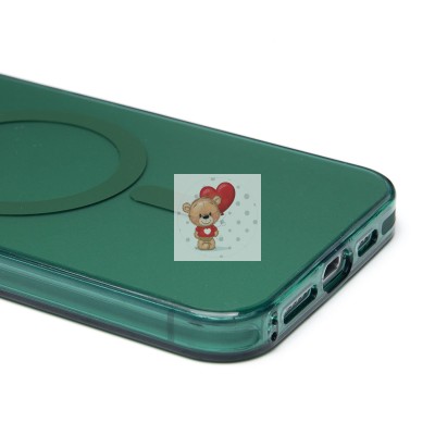 Чехол-накладка для Apple iPhone 15 Pro Max (зеленый) - SM025 SafeMag