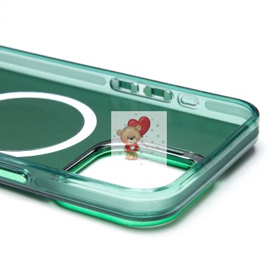Чехол-накладка для Apple iPhone 15 Pro Max (зеленый) - SM025 SafeMag