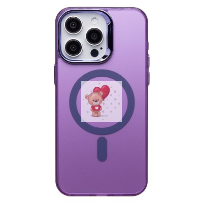 Чехол-накладка для Apple iPhone 15 Pro Max (фиолетовый) - SM025 SafeMag Чехол-накладка для Apple iPhone 15 Pro Max (фиолетовый) - SM025 SafeMag