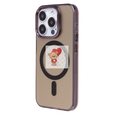 Чехол-накладка для Apple iPhone 15 Pro (черный) - SM025 SafeMag