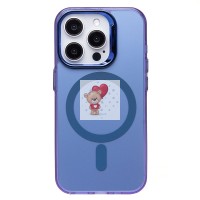 Чехол-накладка для Apple iPhone 15 Pro (синий) - SM025 SafeMag