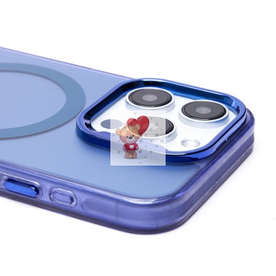 Чехол-накладка для Apple iPhone 15 Pro (синий) - SM025 SafeMag