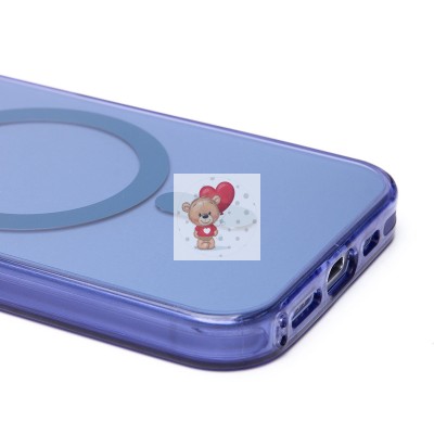 Чехол-накладка для Apple iPhone 15 Pro (синий) - SM025 SafeMag