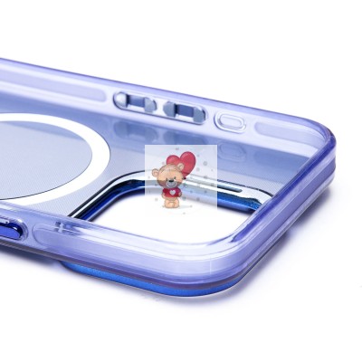 Чехол-накладка для Apple iPhone 15 Pro (синий) - SM025 SafeMag