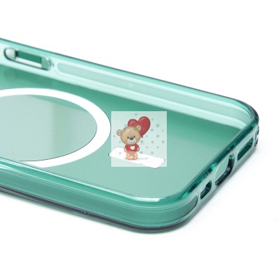 Чехол-накладка для Apple iPhone 15 Pro (зеленый) - SM025 SafeMag Чехол-накладка для Apple iPhone 15 Pro (зеленый) - SM025 SafeMag