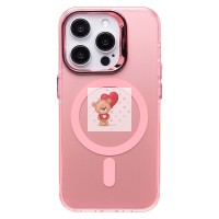 Чехол-накладка для Apple iPhone 15 Pro (розовый) - SM025 SafeMag