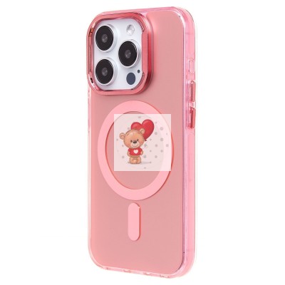 Чехол-накладка для Apple iPhone 15 Pro (розовый) - SM025 SafeMag