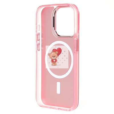 Чехол-накладка для Apple iPhone 15 Pro (розовый) - SM025 SafeMag