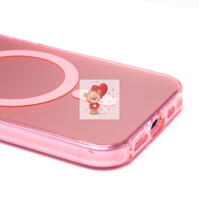 Чехол-накладка для Apple iPhone 15 Pro (розовый) - SM025 SafeMag