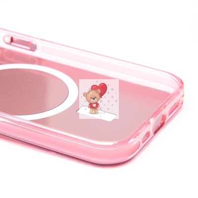 Чехол-накладка для Apple iPhone 15 Pro (розовый) - SM025 SafeMag