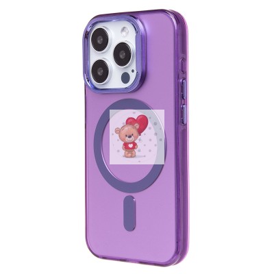 Чехол-накладка для Apple iPhone 15 Pro (фиолетовый) - SM025 SafeMag