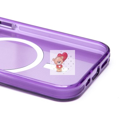 Чехол-накладка для Apple iPhone 15 Pro (фиолетовый) - SM025 SafeMag