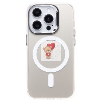 Чехол-накладка для Apple iPhone 15 Pro (белый) - SM025 SafeMag