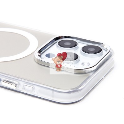 Чехол-накладка для Apple iPhone 15 Pro (белый) - SM025 SafeMag