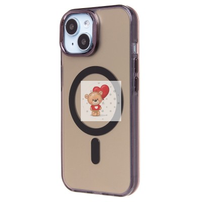 Чехол-накладка для Apple iPhone 15 (черный) - SM025 SafeMag