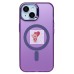 Чехол-накладка для Apple iPhone 15 (фиолетовый) - SM025 SafeMag