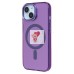 Чехол-накладка для Apple iPhone 15 (фиолетовый) - SM025 SafeMag