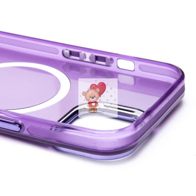 Чехол-накладка для Apple iPhone 15 (фиолетовый) - SM025 SafeMag