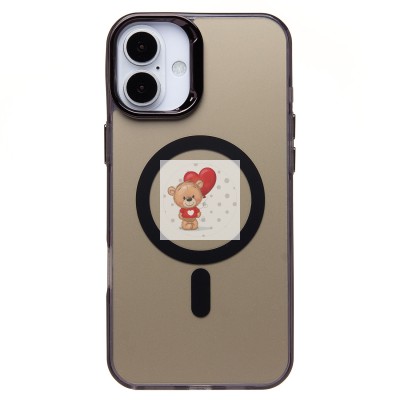 Чехол-накладка для Apple iPhone 16 Plus (черный) - SM025 SafeMag Чехол-накладка для Apple iPhone 16 Plus (черный) - SM025 SafeMag