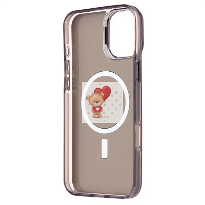 Чехол-накладка для Apple iPhone 16 Plus (черный) - SM025 SafeMag