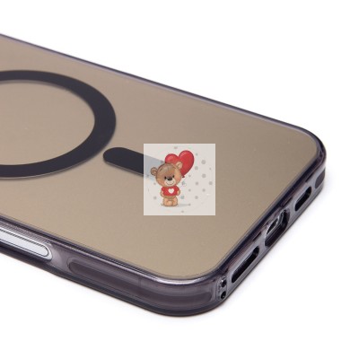 Чехол-накладка для Apple iPhone 16 Plus (черный) - SM025 SafeMag
