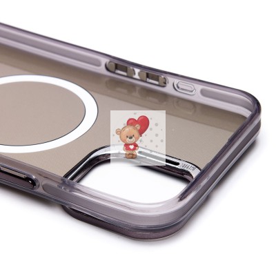 Чехол-накладка для Apple iPhone 16 Plus (черный) - SM025 SafeMag