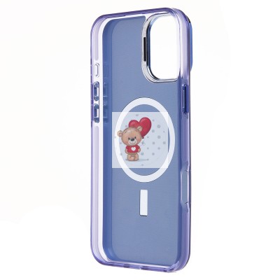 Чехол-накладка для Apple iPhone 16 Plus (синий) - SM025 SafeMag