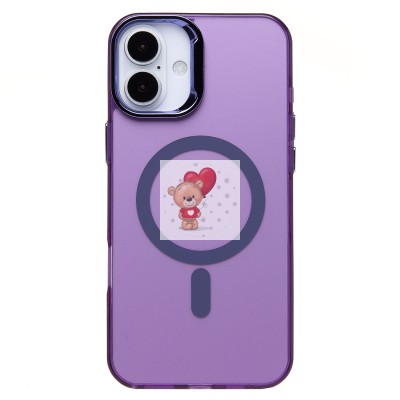 Чехол-накладка для Apple iPhone 16 Plus (фиолетовый) - SM025 SafeMag Чехол-накладка для Apple iPhone 16 Plus (фиолетовый) - SM025 SafeMag