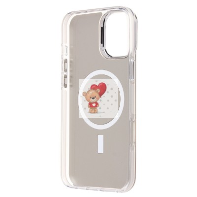 Чехол-накладка для Apple iPhone 16 Plus (белый) - SM025 SafeMag