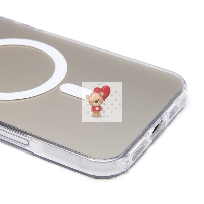 Чехол-накладка для Apple iPhone 16 Plus (белый) - SM025 SafeMag