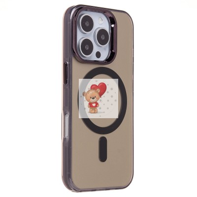 Чехол-накладка для Apple iPhone 16 Pro (черный) - SM025 SafeMag