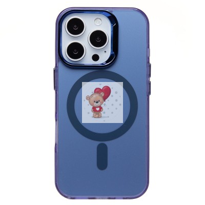 Чехол-накладка для Apple iPhone 16 Pro (синий) - SM025 SafeMag