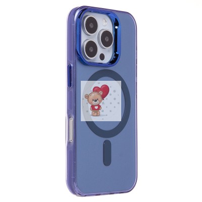 Чехол-накладка для Apple iPhone 16 Pro (синий) - SM025 SafeMag