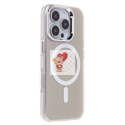 Чехол-накладка для Apple iPhone 16 Pro (белый) - SM025 SafeMag