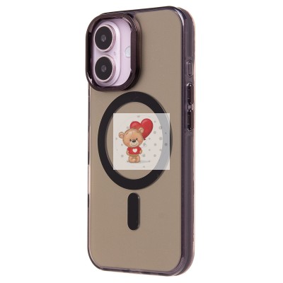 Чехол-накладка для Apple iPhone 16 (черный) - SM025 SafeMag