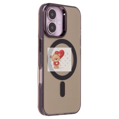 Чехол-накладка для Apple iPhone 16 (черный) - SM025 SafeMag