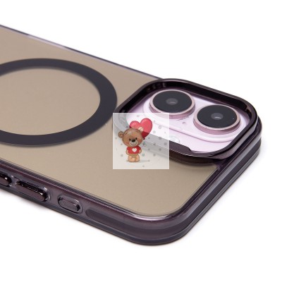 Чехол-накладка для Apple iPhone 16 (черный) - SM025 SafeMag