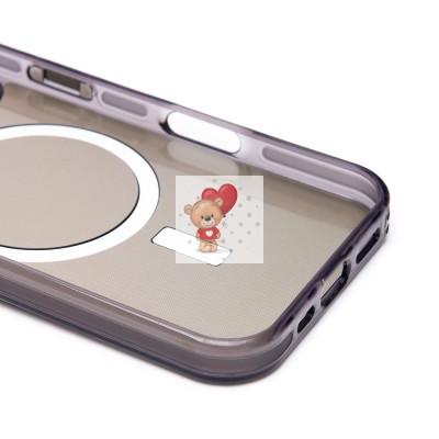 Чехол-накладка для Apple iPhone 16 (черный) - SM025 SafeMag