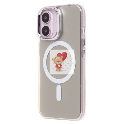 Чехол-накладка для Apple iPhone 16 (белый) - SM025 SafeMag Чехол-накладка для Apple iPhone 16 (белый) - SM025 SafeMag