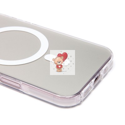 Чехол-накладка для Apple iPhone 16 (белый) - SM025 SafeMag Чехол-накладка для Apple iPhone 16 (белый) - SM025 SafeMag