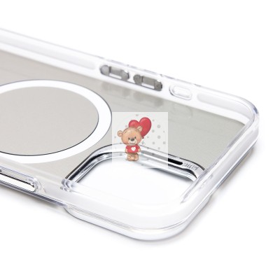 Чехол-накладка для Apple iPhone 16 (белый) - SM025 SafeMag Чехол-накладка для Apple iPhone 16 (белый) - SM025 SafeMag