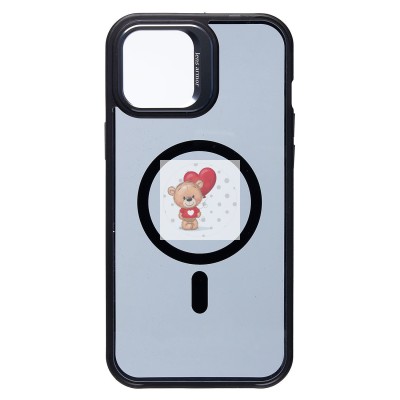 Чехол-накладка для Apple iPhone 12 Pro Max (черный) - SM026 SafeMag