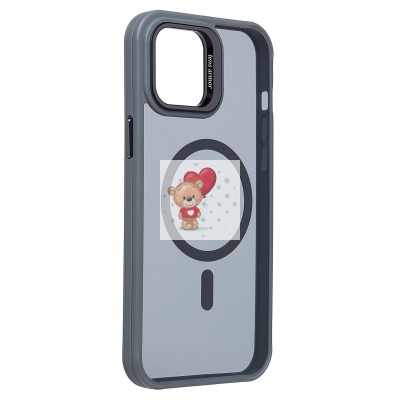 Чехол-накладка для Apple iPhone 12 Pro Max (серый) - SM026 SafeMag Чехол-накладка для Apple iPhone 12 Pro Max (серый) - SM026 SafeMag