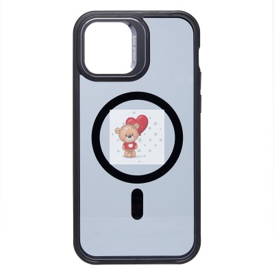 Чехол-накладка для Apple iPhone 12 (черный) - SM026 SafeMag