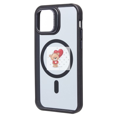 Чехол-накладка для Apple iPhone 12 (черный) - SM026 SafeMag